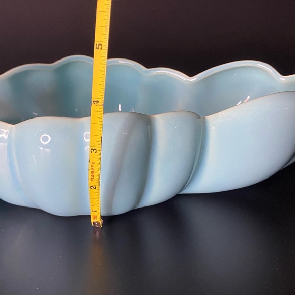 Ceramic blue fawn and serving bowl - Picture 10 of 13